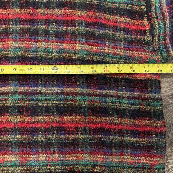 Vintage Marcus Neiman Marcus Wool Alpaca Sweater Sz L Striped Knit Crewneck 90s - Picture 5 of 8